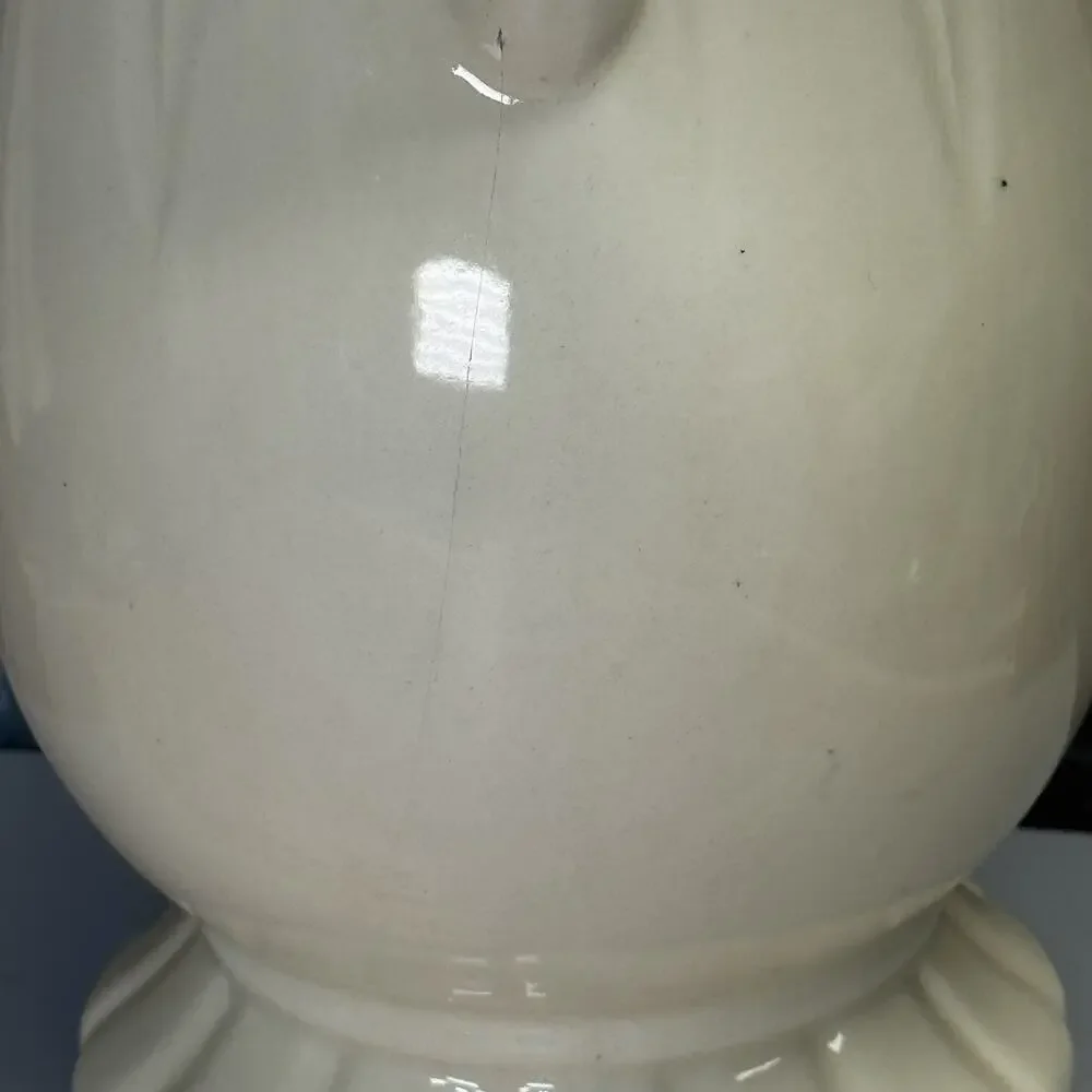 RRP Co Roseville Ohio Cream White Vase #403 7.5